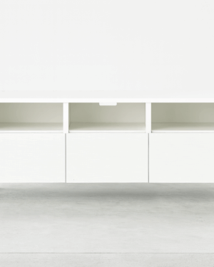 Large TV Bench With Storage And Push-Out Drawers