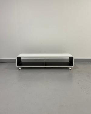 White/Black TV Bench