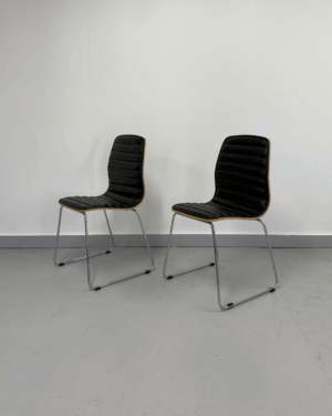Black/Wooden Chairs