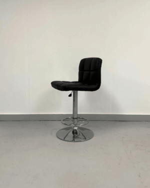 Black Leather Bar Stool